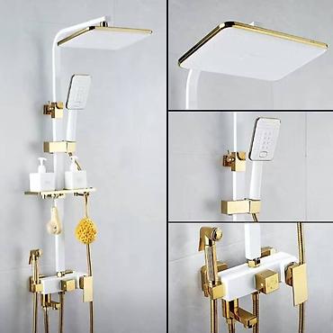 Торшеры и напольные светильники: Торшер Meaterli с мини-столиком и декоративным абажуром из перьев - — 12