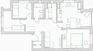 69: 3 комнаты, 69 м², Азия Молл Элитка, 9 этаж, Евроремонт — 10