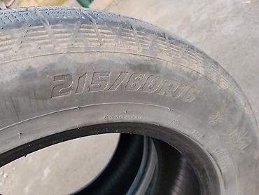 диски шыны: Шиналар 215 / 60 / R 16, Кыш, Колдонулган, Жуп, Жеңил унаалар, Кытай — 1