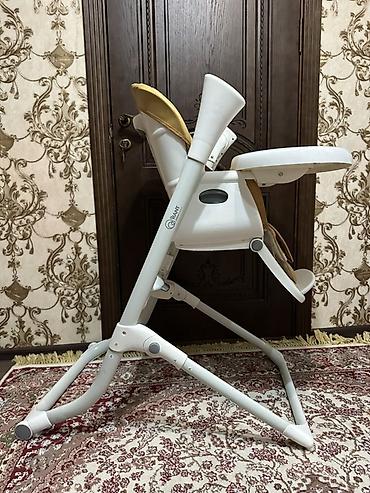 деревянный манеж качалка: Стульчик для кормления, Б/у, Дерево, Трансформер, цвет - Белый, Самовывоз — 3
