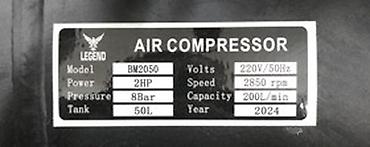 kompresör sessiz: Elan başlığı: Səssiz hava kompressoru Legend BM2050 - EZ0000016 Elan — 1