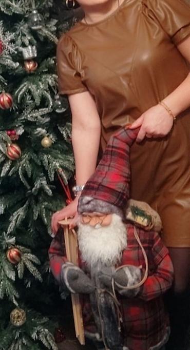 Dəstlər, kostyumlar: Qadın geyimləri dəsti – 3 ədəd 1) Qəhvəyi mini don - Material: süni — 1