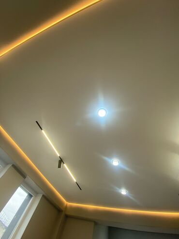 Натяжной потолок: Натяжной потолок Глянцевое, Матовое, 3D потолки Бесплатный замер, Гарантия, Монтаж — 9