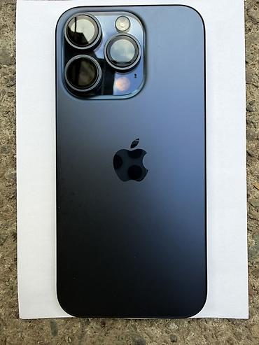 IPhone 15 Pro, Б/у, 128 ГБ, Midnight, Кабель, 79 %