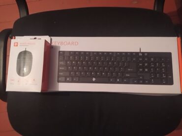 mini klaviatura: Klaviatura və mouse təzədi karobkadan acilmayib ofis ve gamerler üçün