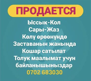 Продажа участков: Кошар сатылат 
Баардык шарттары менен 

Толук маалымат учун чалыныздар