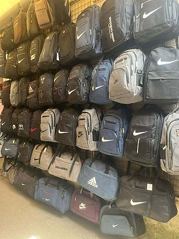 Modni rančevi: Ruksaci – crni, sa brendiranim printom (Calvin Klein, Nike, adidas) - — 22