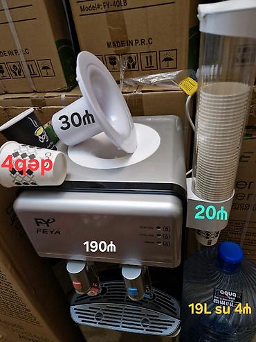 Dispenser.üçün bidon deşən iynə 30m. karton stəkan 100ədəd stəkan 4m