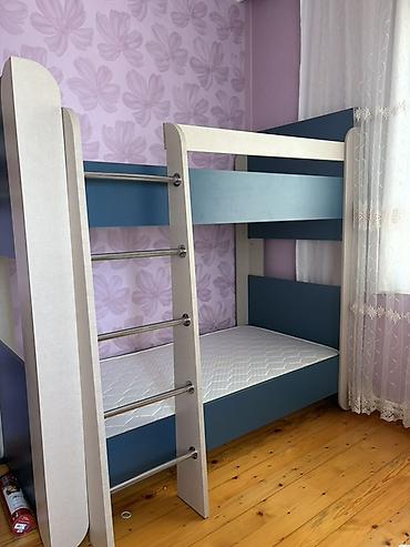 usag maneji: İki mərtəbəli uşaq çarpayısı - Model: iki mərtəbəli, inteqrə olunmuş — 1