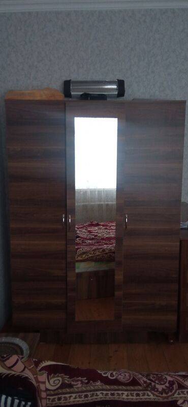 paltar skafi: Гардеробный шкаф, Новый, 3 двери, Распашной, Прямой шкаф, Азербайджан