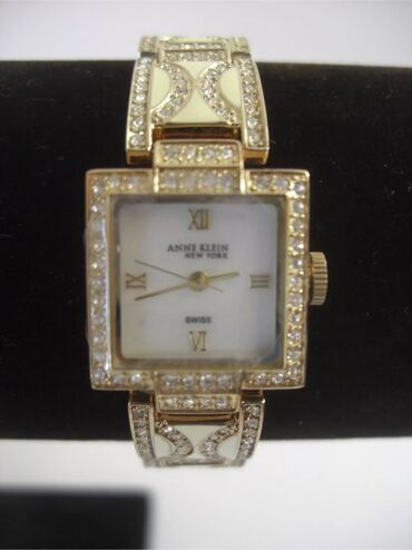 цена золотых цепочек: Классические часы часы, Anne Klein, Водонепроницаемые, Оригинал, Женские, Новый