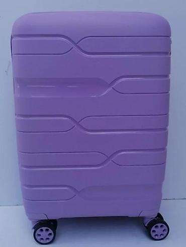 Putni koferi i torbe: Tvrdi kofer na točkiće – ljubičasti - Materijal: tvrda plastika (ABS — 3