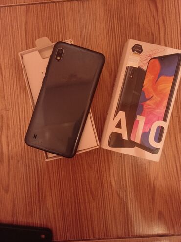 işlənmiş telefonlar a10: Samsung Galaxy A10, 32 GB, rəng - Göy, Sensor, İki sim kartlı, Face ID