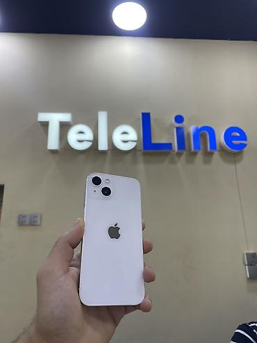 iphone mağaza: IPhone 13, 128 GB, Ağ, Zəmanət, Simsiz şarj, Face ID — 1