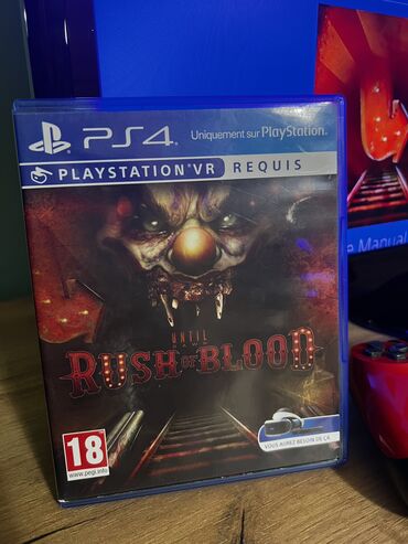 PS4 (Sony Playstation 4): Rush of Blood Cd igrice u odlicnom stanju bez ogrebotina kao sto moze