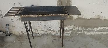 kömür istehsalı: Metaldan hazırlanmış manqal/qril masası - Material: qalın gövdəli — 6