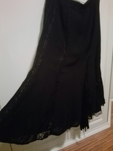 crna suknja kombinacije: 2XL (EU 44), Maksi, bоја - Crna
