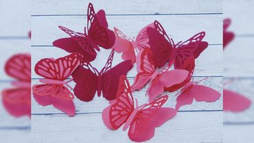 цветы фуксия: Бабочки. Бумажные бабочки. Бумажный декор. Декор из бумаги. Фотозоны