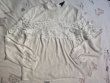 ženske košulje veliki brojevi: M (EU 38), Single-colored, color - White