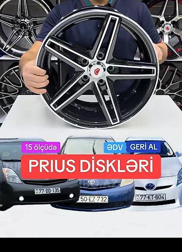 masın satısı: Toyota Prius üçün yüngül lehimli disk kolleksiyası - Uyğunluq: Toyota — 2