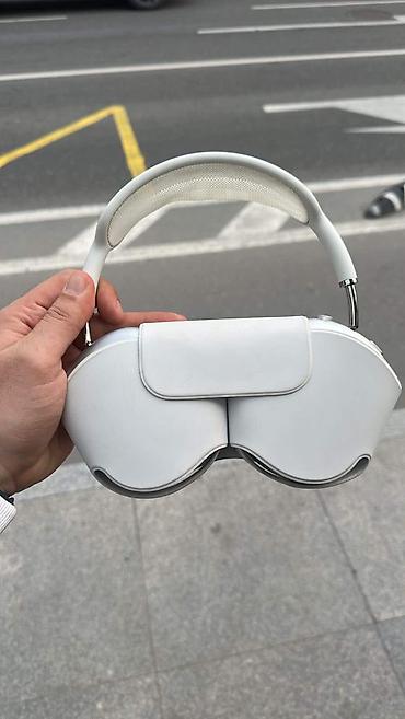 airpods max replika: İşlənmiş Simsiz (Bluetooth) Qulaqcıqlar, Apple, rəng - Gümüşü — 1