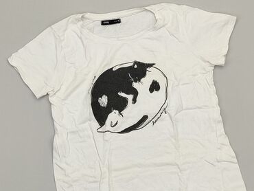 biała koszula: Koszulka SinSay, S (EU 36), stan - Zadowalający