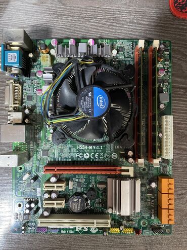 мат платы: Энелик плата, Колдонулган, LGA1156, Micro-ATX, ПК үчүн