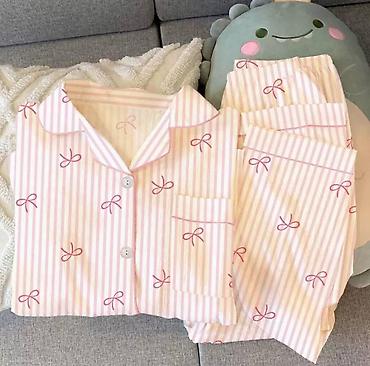 Digər qadın geyimləri: Yeni qadın pijama dəsti (M) Tamamilə yeni, heç istifadə olunmamış — 1