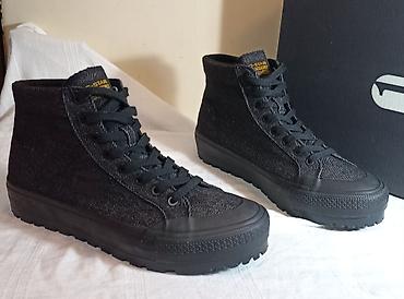 zara s: G-STAR RAW visoke patike – crni denim 44 Cena- 3890 din - Model — 2