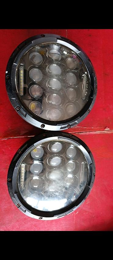 jeep az: 7” dəyirmi LED faralar (cütlük) - Ölçü: 7 düym dəyirmi korpus - İşıq — 1