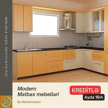 Sifarişlə mebel: Sifarişlə mətbəx dəsti, Mat laminat, Kredit var, Pulsuz çatdırılma — 6