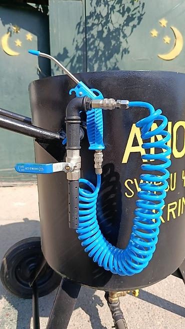 Kompressorlar: Qumlama aparatı Təzədi. Tutumu 125 litr, şlanq D-25, uzunluğu - 10 — 1