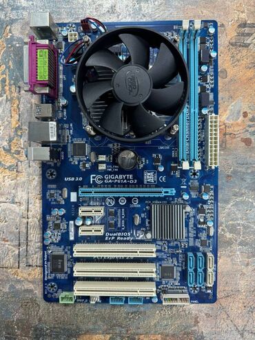 Материнские платы: Материнская плата, Б/у, Gigabyte, LGA1155, ATX, Для ПК