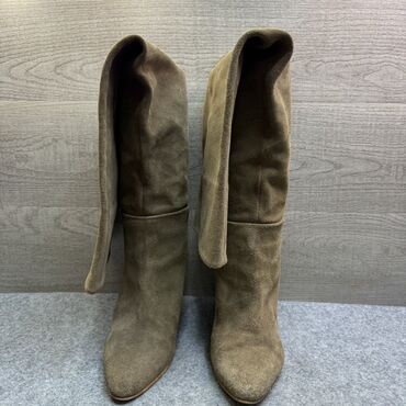 Çəkmələr: Uzunboğaz, Zara, Ölçü: 37, rəng - Qəhvəyi, İşlənmiş — 2