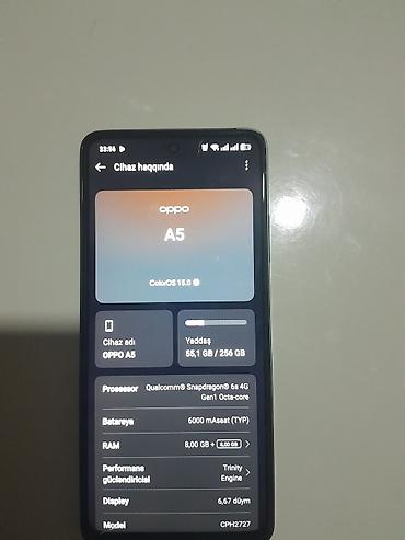 Oppo A5, 256 GB, rəng - Yaşıl, İki sim kartlı lalafo.az -da Oppo A5, 256 GB, rəng - Yaşıl, İki sim kartlı