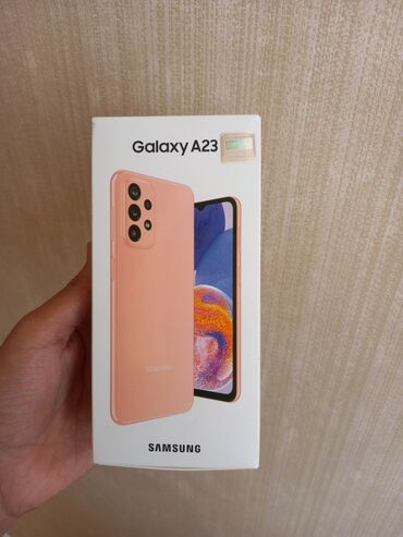 samsun s5: Samsung Galaxy A23, 128 GB, rəng - Narıncı, Sensor, Barmaq izi, İki sim kartlı