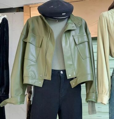 женские куртки из эко кожи: Кожаная куртка, Эко кожа, Оверсайз