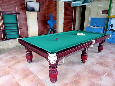 Bilyard masaları: - Bilyard masalarının satışı və təmiri. - Rus, Amerikan pool, Snooker — 11