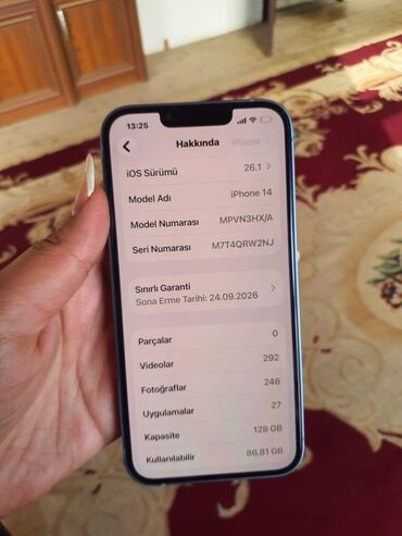 Apple iPhone: IPhone 14, 128 GB, Mavi, Face ID — 3