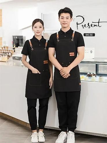 Спецодежда: Фартук Профессиональный фартук. Фартуки для официантов барменов — 4