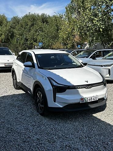 jeely coolray: Электромобиль Skyworth Skyworth EV (бренд-логотип на кузове), белый — 2