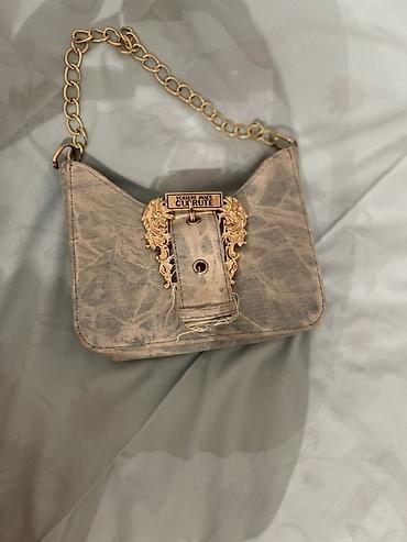 parca cantalar: Juicy Couture tərzində zəncirli çiyin çantası - Material: açıq rəngli — 3