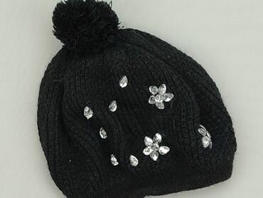 czarne woskowane spodnie z wysokim stanem: Hat, condition - Very good