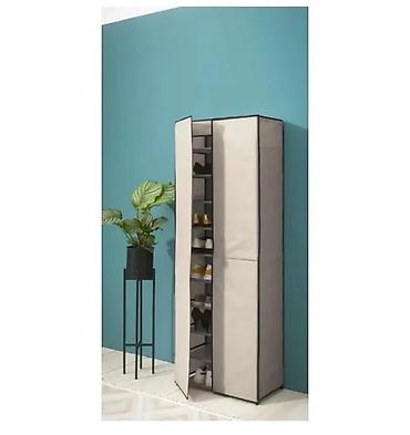 Ormari: Uspravni ormar za obuću sa platnenim prekrivačem - Dimenzije — 3