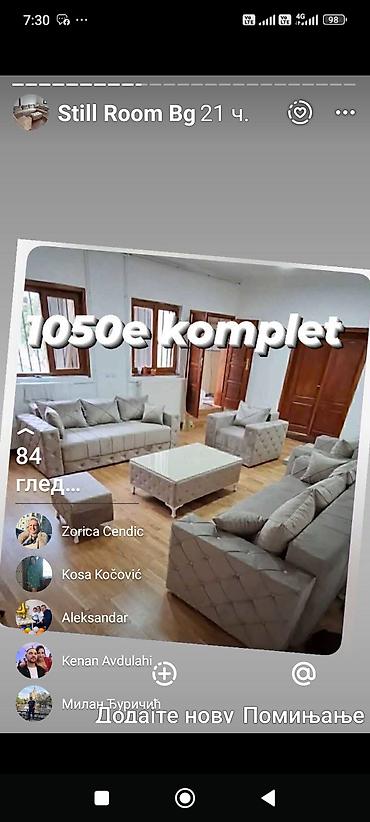 Sofe i kaučevi: Garniture za dnevnu sobu – više modela - Trosed + dvosed + fotelja — 9