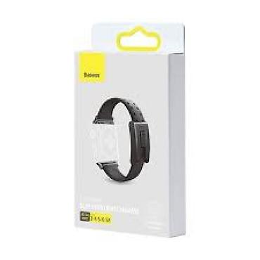 bas ortusu: Baseus Slip-Thru LBWSE-A01 Apple Watch 42/44/45/46/49 mm Silikon Kəmər — 1