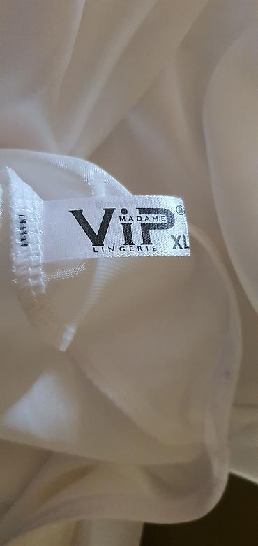 Нижнее белье: ViP Madame Lingerie brendindən qadın gecə dəsti - Rəng: ağ (ivori — 3