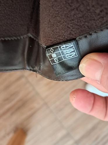 Čizme: Kožne ženske čizme do kolena – braon, broj 37 - Materijal: spolja — 6
