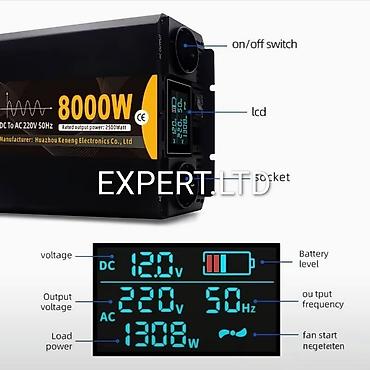 İnverterlər: Yeni Inverter, 100-300 Vt, 12 - 220 volt, Ünvandan götürmə, Ödənişli çatdırılma — 29