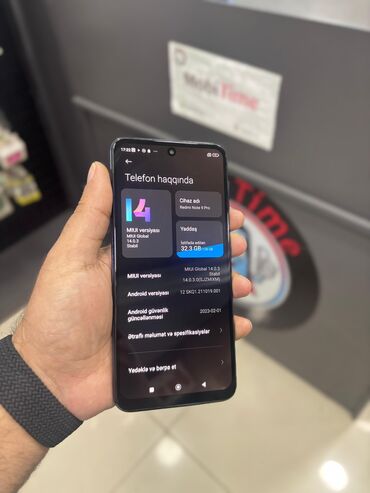 Apple iPhone: Redmi Note 9 Pro, 128 GB, rəng - Mavi, Sensor, Barmaq izi, İki sim kartlı